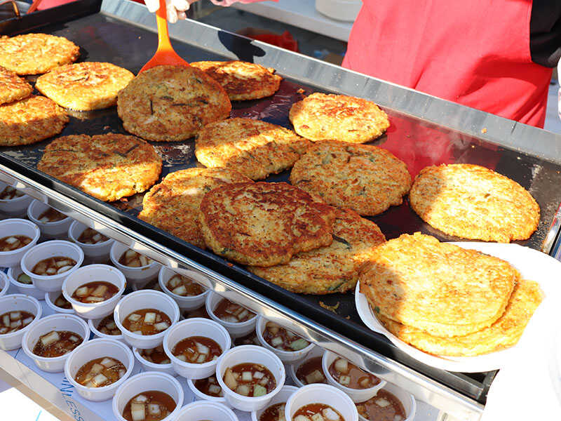 Bindaetteok Mung Bean Pancakes