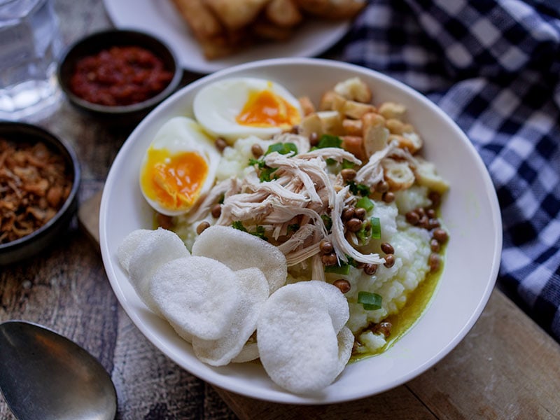 Bubur Ayam Indonesian Chicken Congee