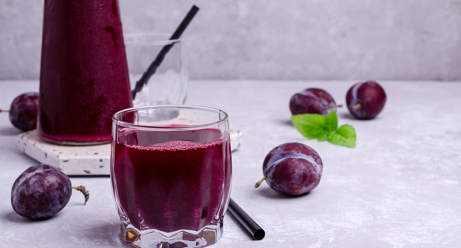 Red Plum Juice Glass