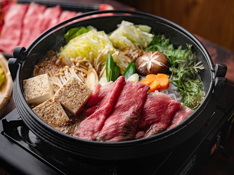 Sukiyaki With Diverse Ingredients