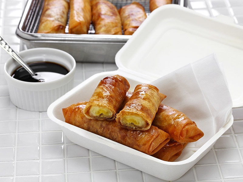 Turon Banana Lumpia With Caramel