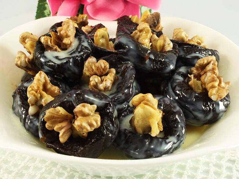 Walnut Stuffed Prunes